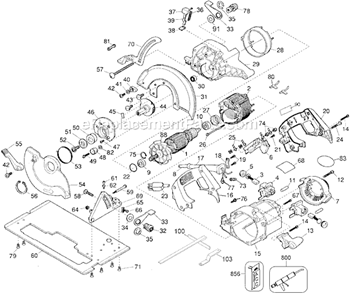 Part Location Diagram of 429977-00 DeWALT Switch Kit
